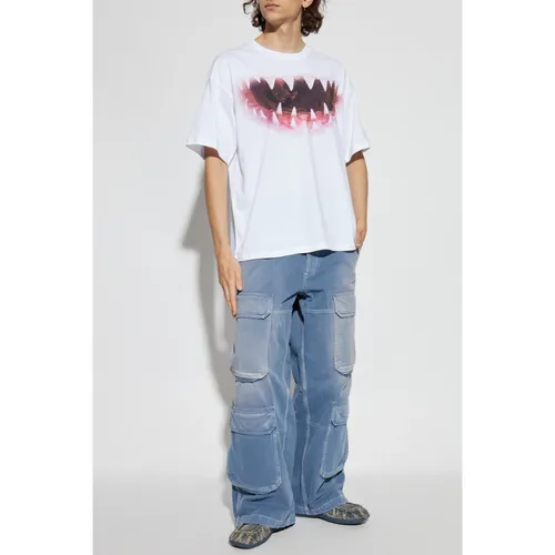 Diesel - Tops > T-Shirts - White - Diesel - Modalova