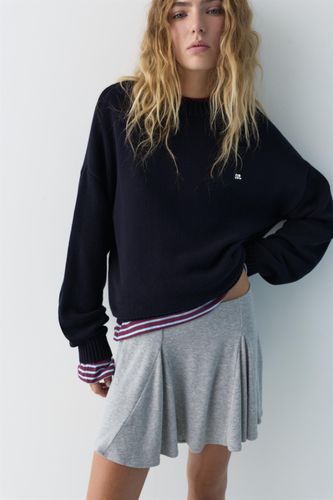 Pull Brodé Devant - Pull&Bear - Modalova