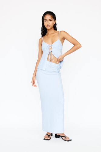 Jupe Midi Fronces Taille - Pull&Bear - Modalova