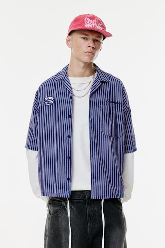 Chemise À Rayures En Lin Stwd - Pull&Bear - Modalova