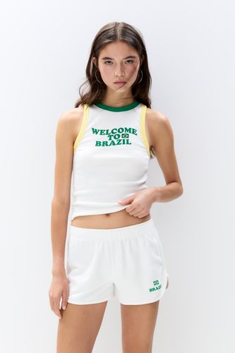 Short Blanc Brazil - Pull&Bear - Modalova