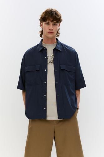 Chemise À Manches Courtes Fluide Décontractée - Pull&Bear - Modalova