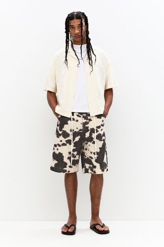 Bermuda Baggy Imprimé Animal Vache - Pull&Bear - Modalova