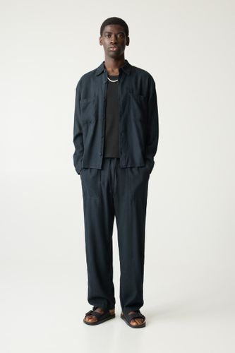 Pantalon De Jogging Lin Mélangé - Pull&Bear - Modalova