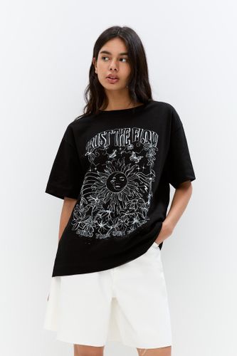 T-Shirt Oversize Imprimé Ésotérique - Pull&Bear - Modalova