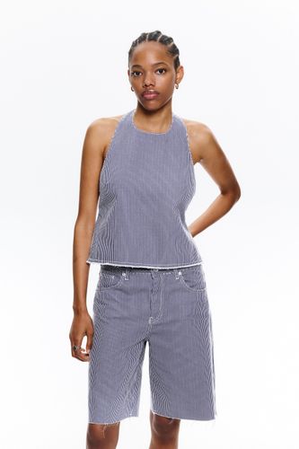 Bermuda En Jean À Rayures - Pull&Bear - Modalova