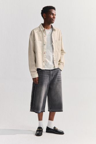 Short Denim Super Baggy Stwd Liserés - Pull&Bear - Modalova