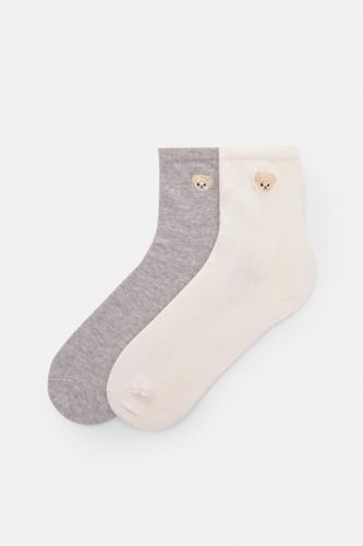 Lot De 2 Paires De Chaussettes Ours - Pull&Bear - Modalova