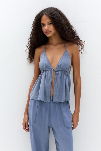 Top Avec Nœud En Lin - Pull&Bear - Modalova