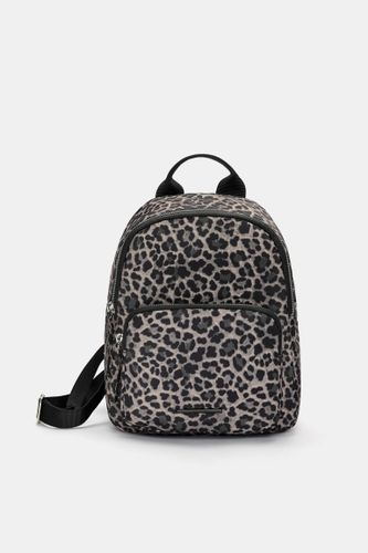 Sac À Dos Nylon Imprimé Léopard - Pull&Bear - Modalova