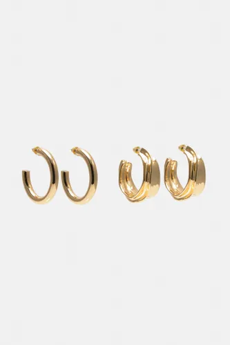 Pack Boucles D’oreilles Métallisées - Pull&Bear - Modalova