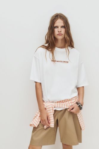 T-Shirt À Motif Glace - Pull&Bear - Modalova