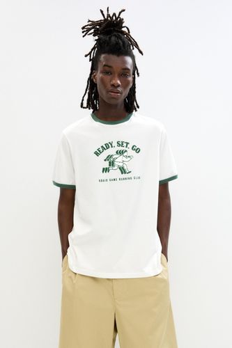 T-Shirt À Bords-Côtes Le Jeu Du Calamar - Pull&Bear - Modalova