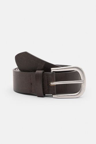 Ceinture Similicuir Marron - Pull&Bear - Modalova