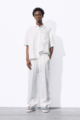 Pantalon Jogger 100 % Lin - Pull&Bear - Modalova