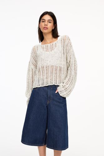 Pull Cropped Ajouré - Pull&Bear - Modalova