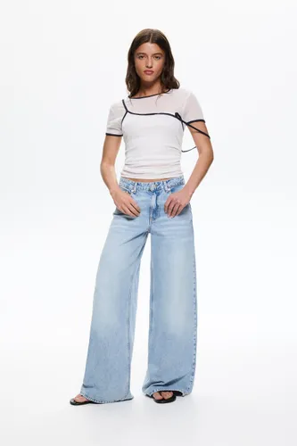 Jean Wide Leg Taille Basse - Pull&Bear - Modalova