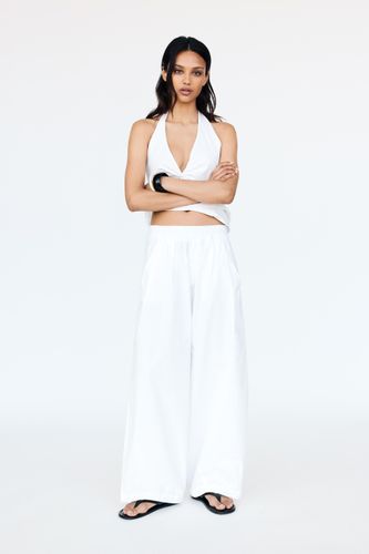 Pantalon Barrel Taille Élastiquée - Pull&Bear - Modalova
