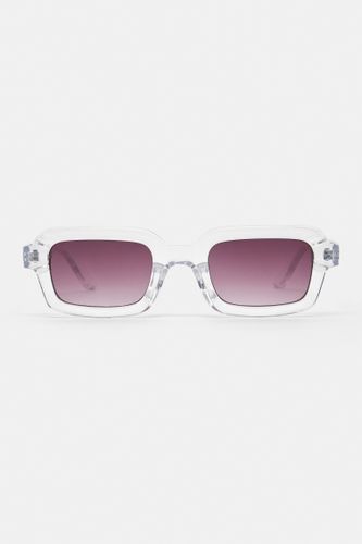Lunettes De Soleil En Plastique Transparent - Pull&Bear - Modalova