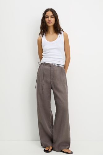 Pantalon 100 % Lin - Pull&Bear - Modalova