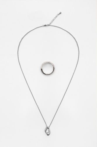 Lot Collier Et Bague - Pull&Bear - Modalova