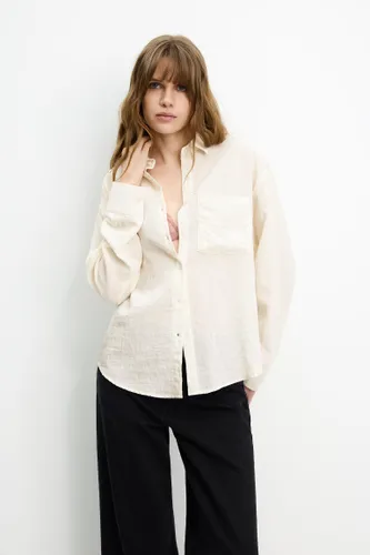 Chemise Oversize Semi-Transparente - Pull&Bear - Modalova