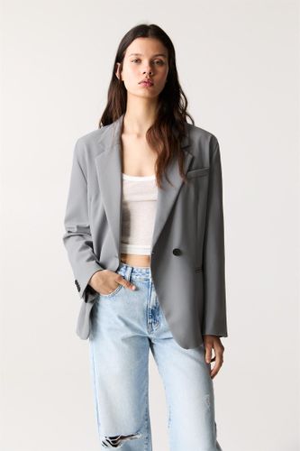 Blazer Oversize À Bouton - Pull&Bear - Modalova