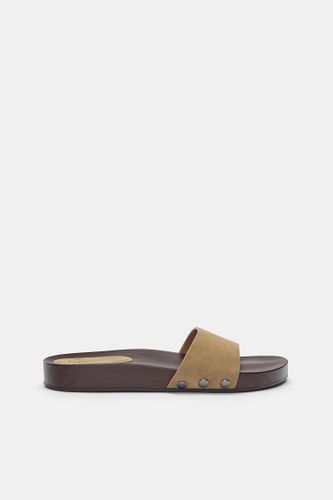 Sandales Plates Cuir - Pull&Bear - Modalova
