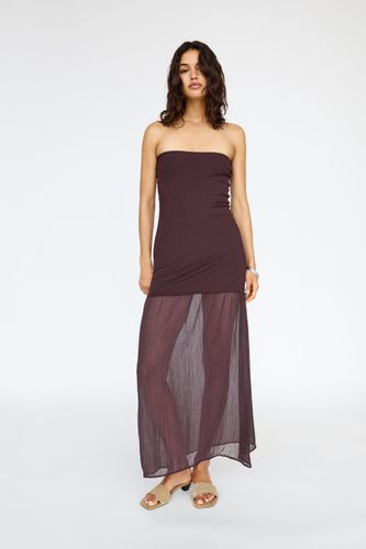 Robe Midi Double Tissu - Pull&Bear - Modalova