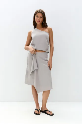 Jupe Midi Asymétrique - Pull&Bear - Modalova