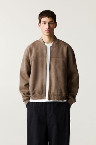 Veste Bomber En Suédine - Pull&Bear - Modalova
