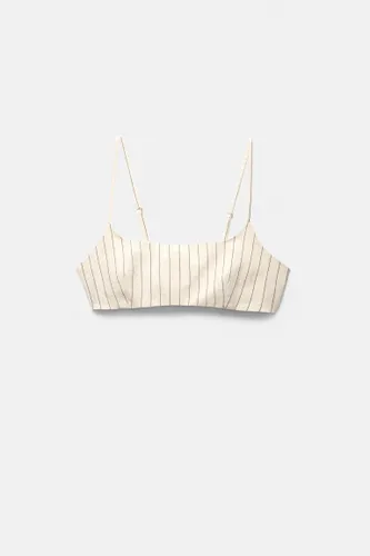Crop Top À Rayures Rustique - Pull&Bear - Modalova
