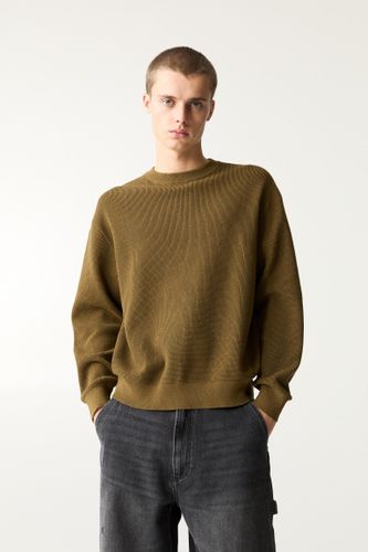 Pull En Maille Gaufrée - Pull&Bear - Modalova