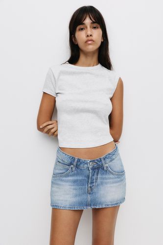 Minijupe-Culotte En Jean - Pull&Bear - Modalova