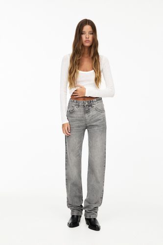 Jean Droit Taille Moyenne - Pull&Bear - Modalova