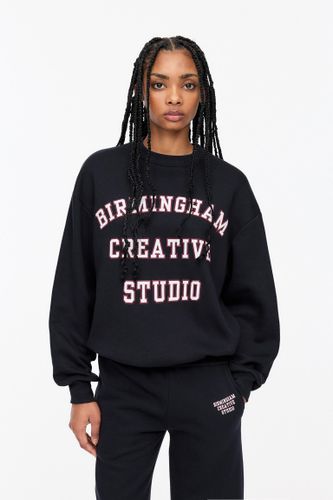 Sweat À Imprimé Universitaire - Pull&Bear - Modalova