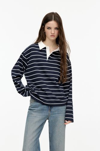 Polo À Rayures - Pull&Bear - Modalova