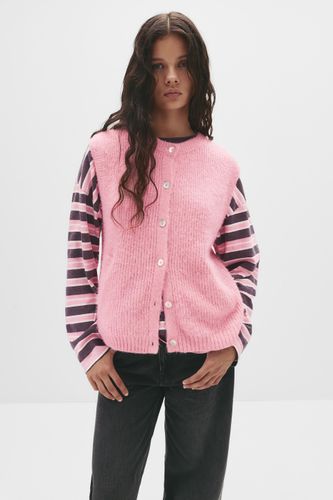 Gilet En Maille Douce À Boutons - Pull&Bear - Modalova