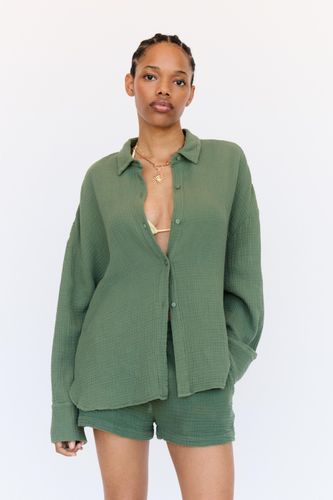Chemise Rustique Texturée - Pull&Bear - Modalova