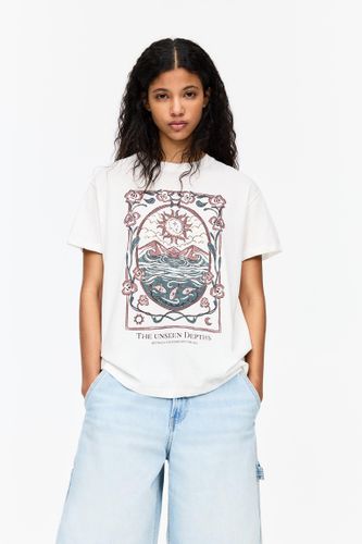 T-Shirt Ésotérique Paysage - Pull&Bear - Modalova