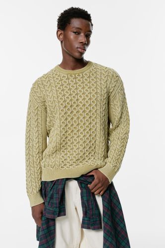 Pull À Torsades Délavé Acide - Pull&Bear - Modalova