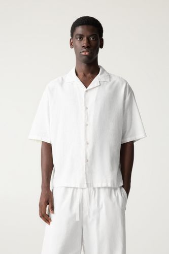 Chemise Manches Courtes Lin - Pull&Bear - Modalova