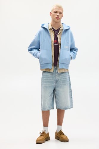 Bermuda En Jean Délavé Skater - Pull&Bear - Modalova