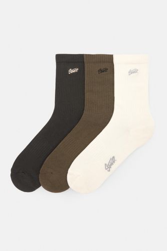 Chaussettes Hautes Stwd Brodées - Pull&Bear - Modalova