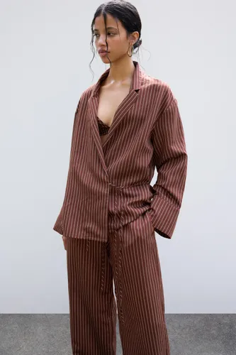 Chemise Rayures Nœud - Pull&Bear - Modalova