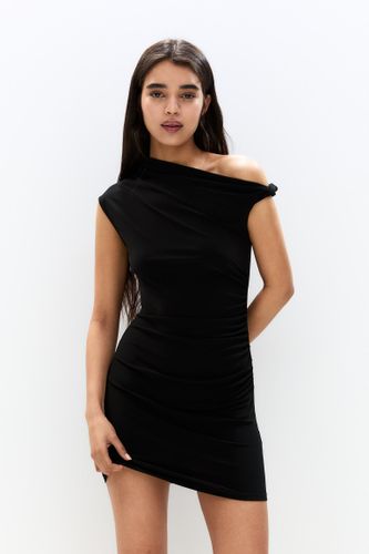Robe Courte Asymétrique Nœud - Pull&Bear - Modalova