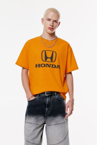 T-Shirt Honda Orange - Pull&Bear - Modalova