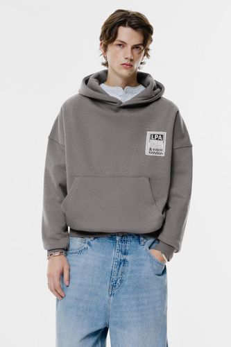 Sweat À Capuche Gris Carte - Pull&Bear - Modalova