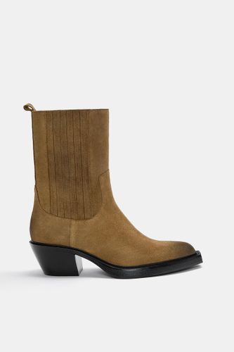 Bottines Cowboy Cuir - Pull&Bear - Modalova