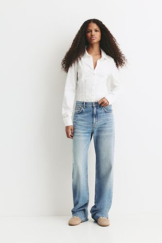 Chemise Popeline Ajustée Pinces - Pull&Bear - Modalova